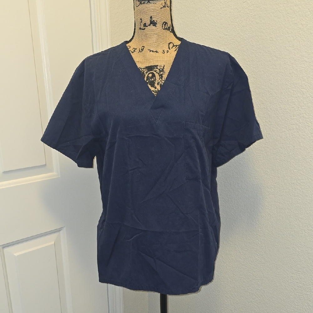 Indigo Blue Women's Scrub Top